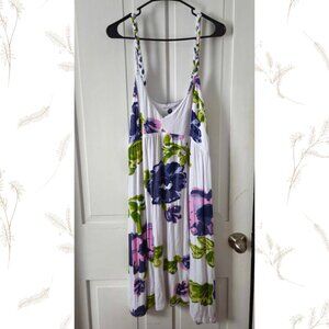 Floral Summer Dress / Beach Cover Up Sz 2X